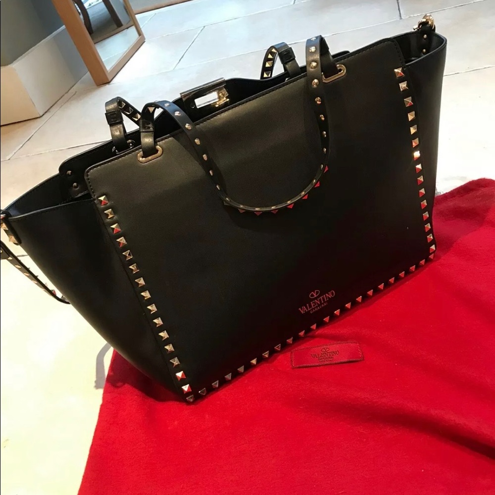 Valentino rock stud large tote